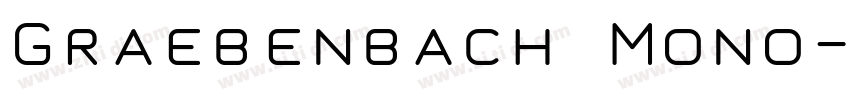 Graebenbach Mono字体转换